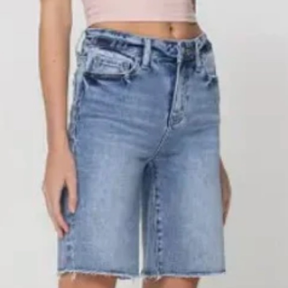 Vervet by Flying Monkey High Rise Denim Shorts main image 1